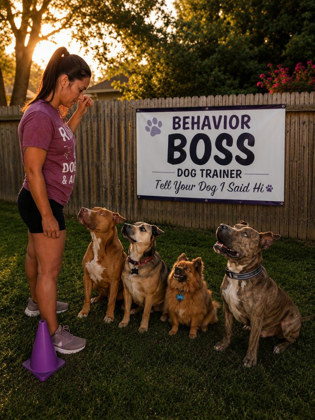 A group of dogs at Behavior Boss